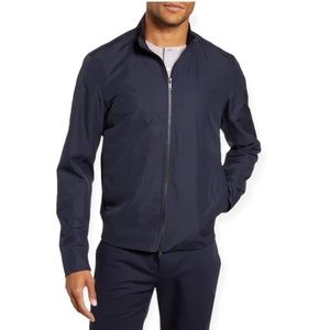 Theory Men’s Scotty Bevan Double Zip Front Jacket Windbreaker Navy Blue XL